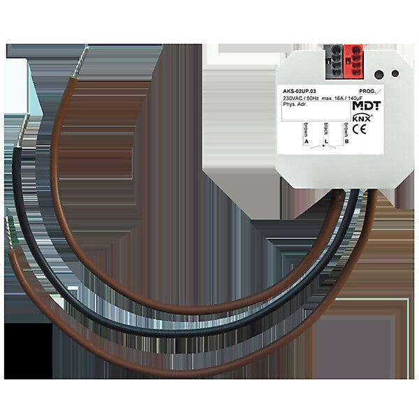 MDT technologies Schaltaktor 2-fach UP, 16 A, 230 V AC AKS-02UP.03